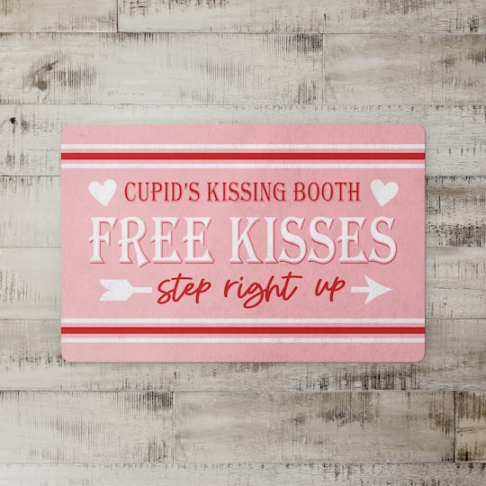 Cupid Kissing Booth Floor Mat
